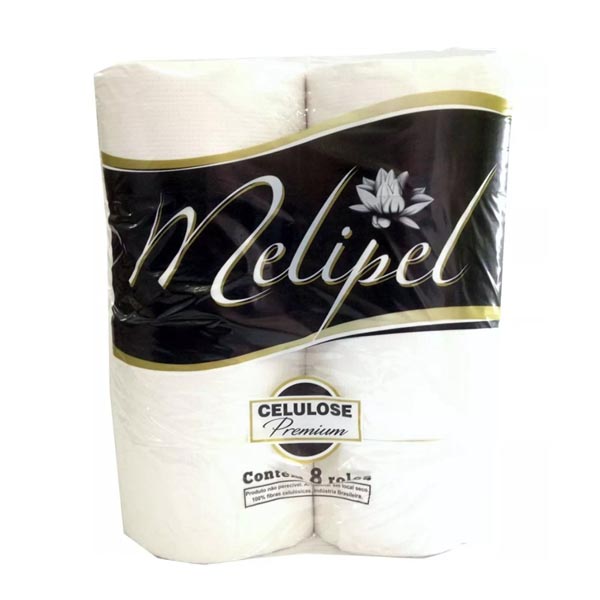 Papel Higiênico - 8x300 Mts - Branco Melipel